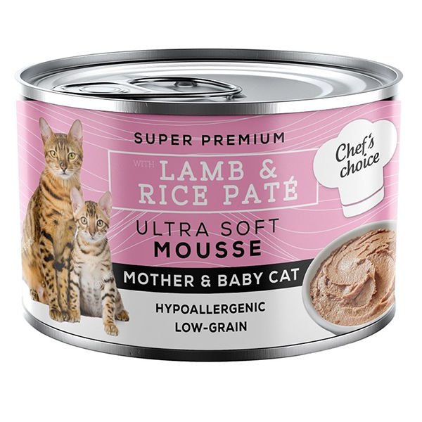 Chefs Choice Mother & Baby Cat Soft Mousse Anne ve Yavru Kedi Konservesi 200 Gr