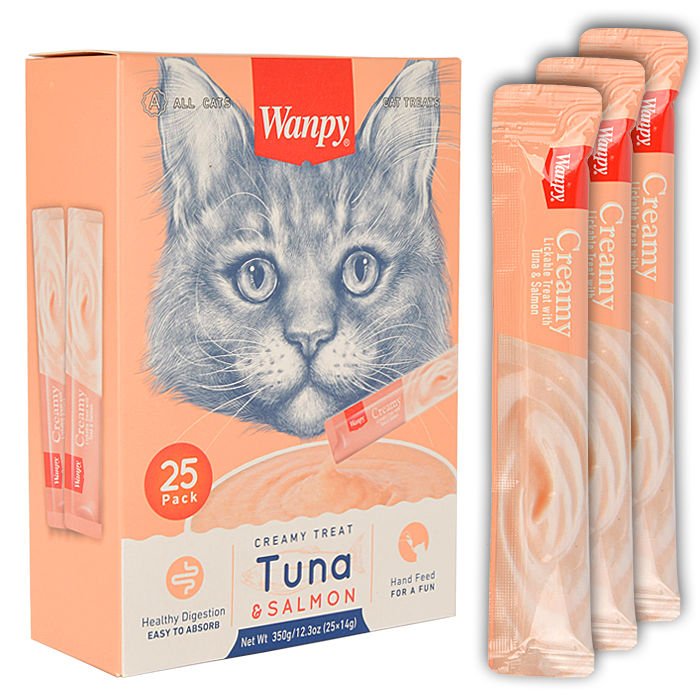 Wanpy Ton Balığı Ve Somonlu Sıvı Kedi Ödülü 25x14 Gr