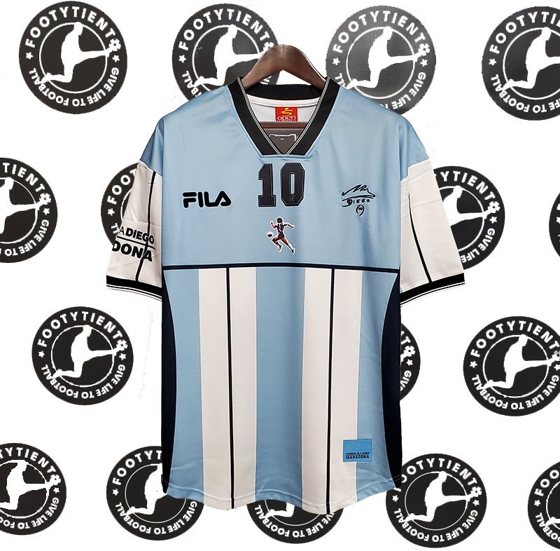 Argentina Jersey 2001 - Commemorative Edition Maradona – Retros League