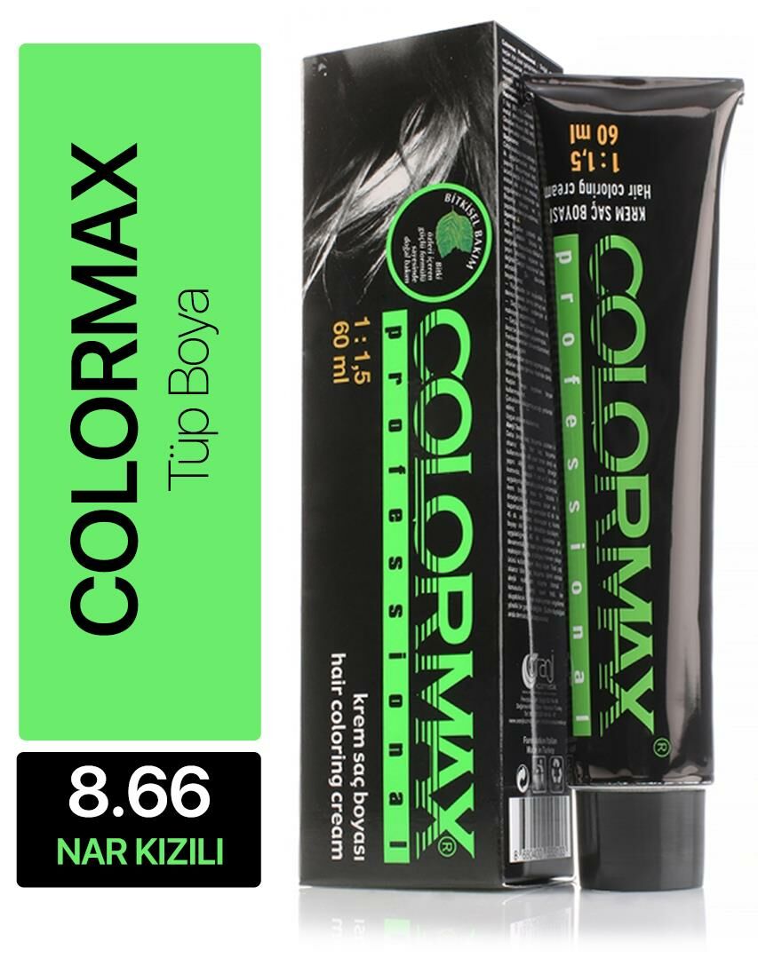Colormax Tube Hair Color  Pomegranate Red 60 ml | Karcı Cosmetic and  Hairdresser Supplies