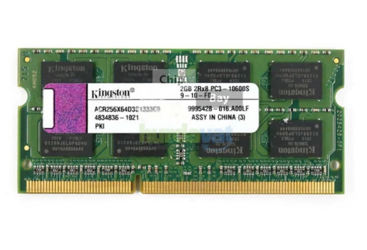 KINGSTON 2 GB 2Rx8 PC3 10600S 9 10 F0 DDR3 NOTEBOOK RAM kingston-2-gb-2rx8-pc3-10600s-9-10-f0-ddr3-notebook-ram
