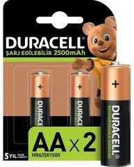 Duracell Pil Şarjlı 2 Li Aa Kalem 2500Mah