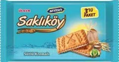 Ülker Saklıköy Sütlü Kremalı Bisküvi 3X88Gr