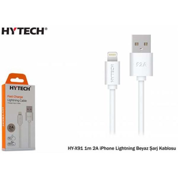 Hytech HY-X91 Lightning Şarj Kablo Beyaz