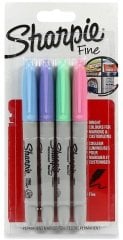 Sharpıe Permanent Set Fıne 4 Lü Pastel 2065402