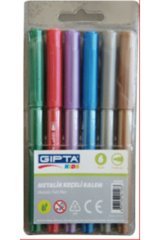Gıpta Keçeli Boya Pvc Çanta Metalik 6 Lı K404000