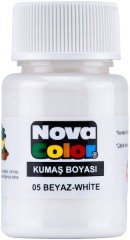 Nova Color Kumaş Boyası Şişe 35Cc Beyaz Nc-163