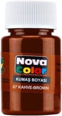 Nova Color Kumaş Boyası Şişe 35Cc Kahve Nc-165