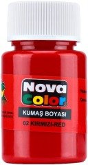 Nova Color Kumaş Boyası Şişe 35Cc Kırmızı Nc-160