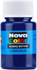 Nova Color Kumaş Boyası Şişe 35Cc Mavi Nc-161