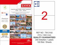 Tanex Lazer Etiket Tw-2102 210 X 148.5 Mm