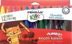 Pensan Keçeli Kalem 12 Li Kıdz Jumbo 99040