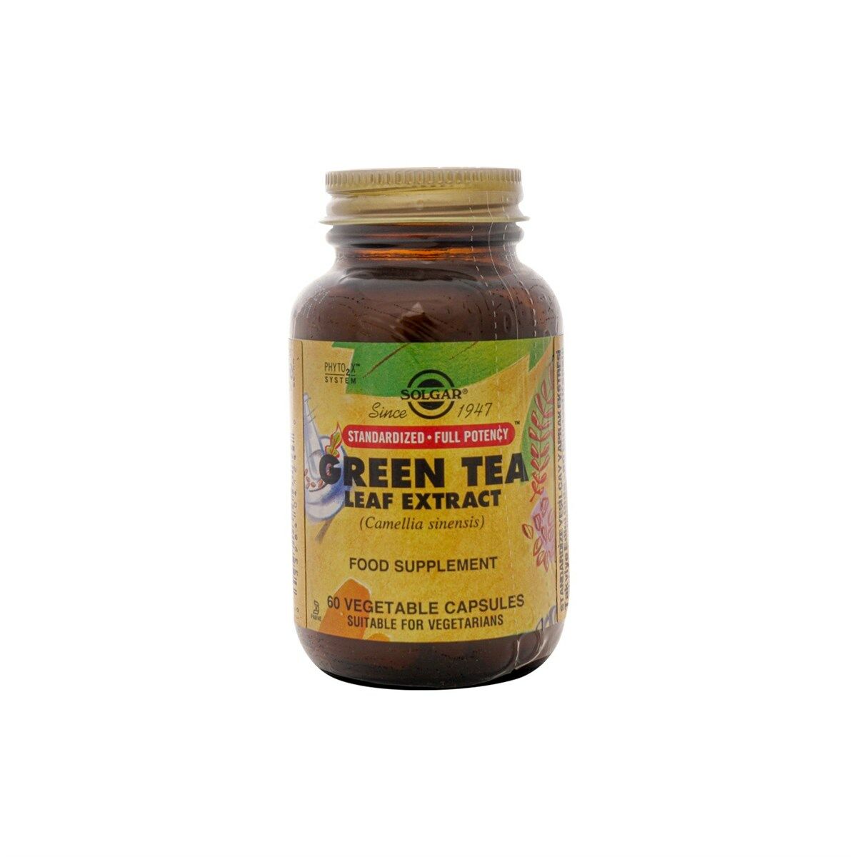 Solgar Green Tea Leaf Extract 60 Kapsül
