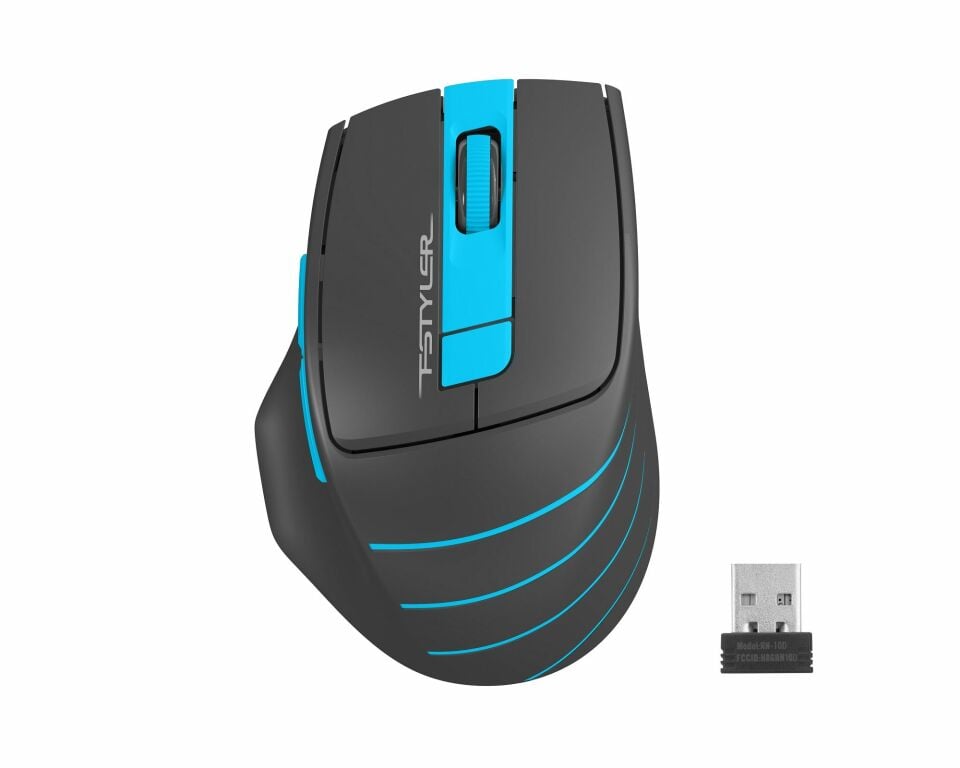 FG30 Kablosuz Optik Nano 2000DPI Siyah Mavi Mouse