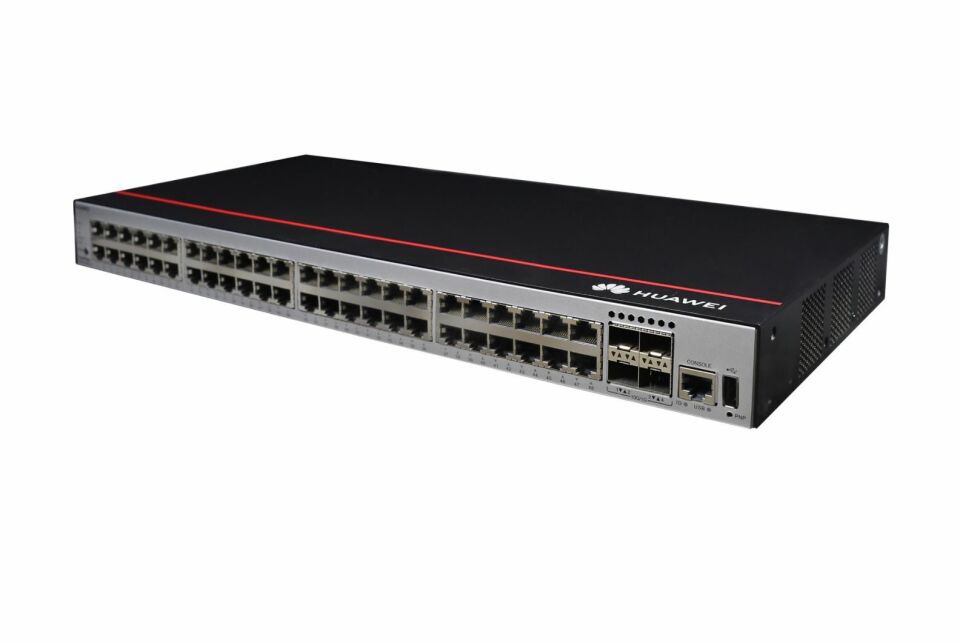 48x10/100/1000BASE-T ports 4x10GE SFP+ ports PoE+ AC power