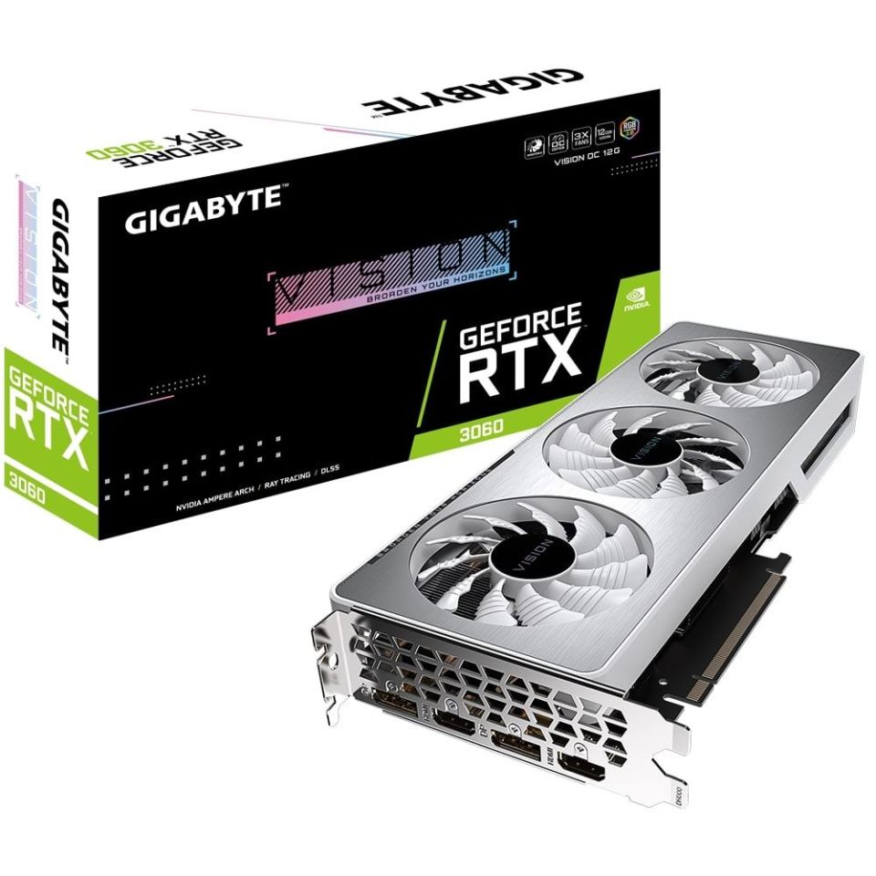 RTX3060 VISION OC 12GB 192BİT GDDR6 PCI-E 4.0 Ekran Kartı