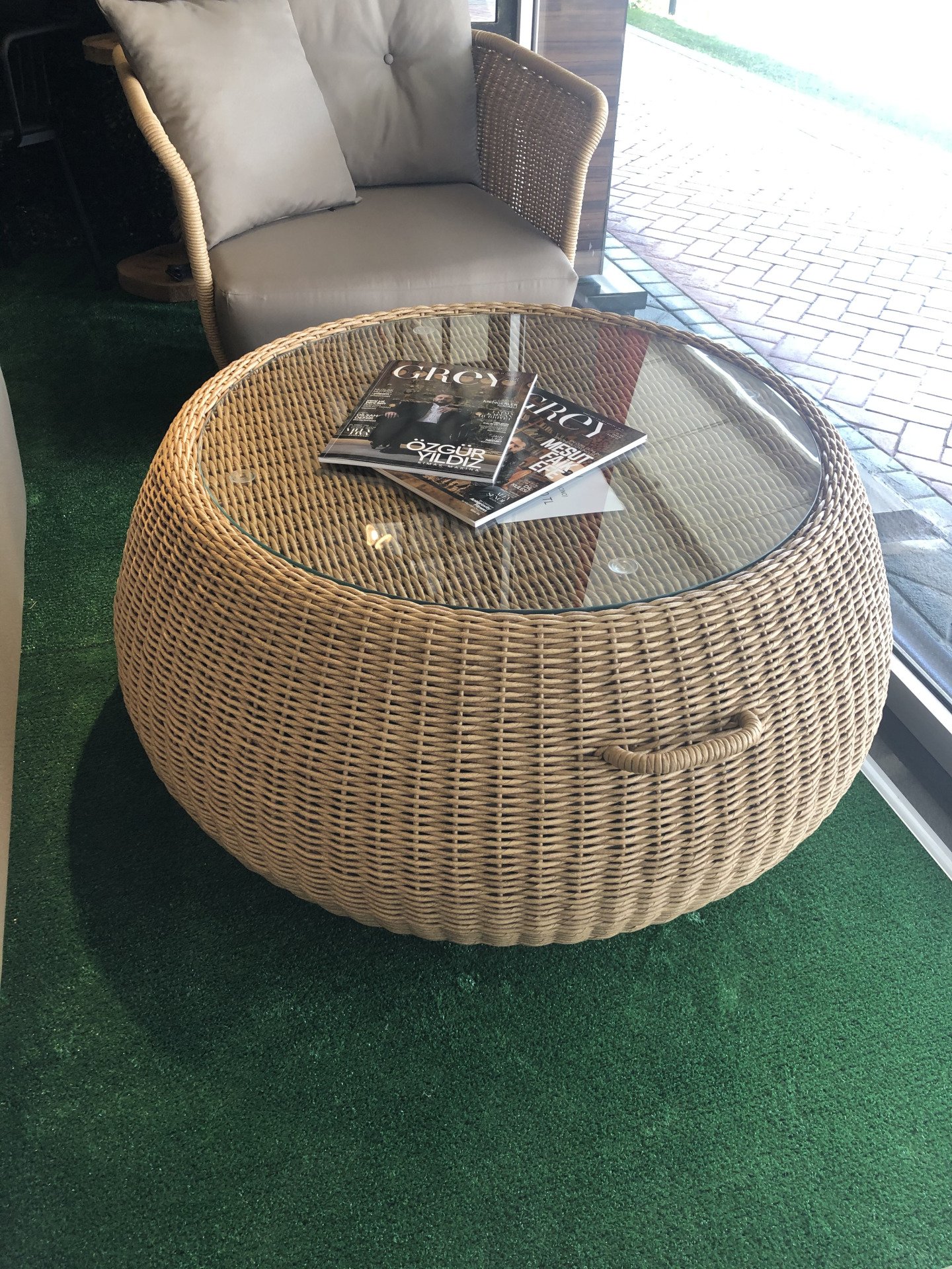 Safran Üçlü Oturma Grubu Cappucino | Rattan Oturma Grupları | Sedilia ...