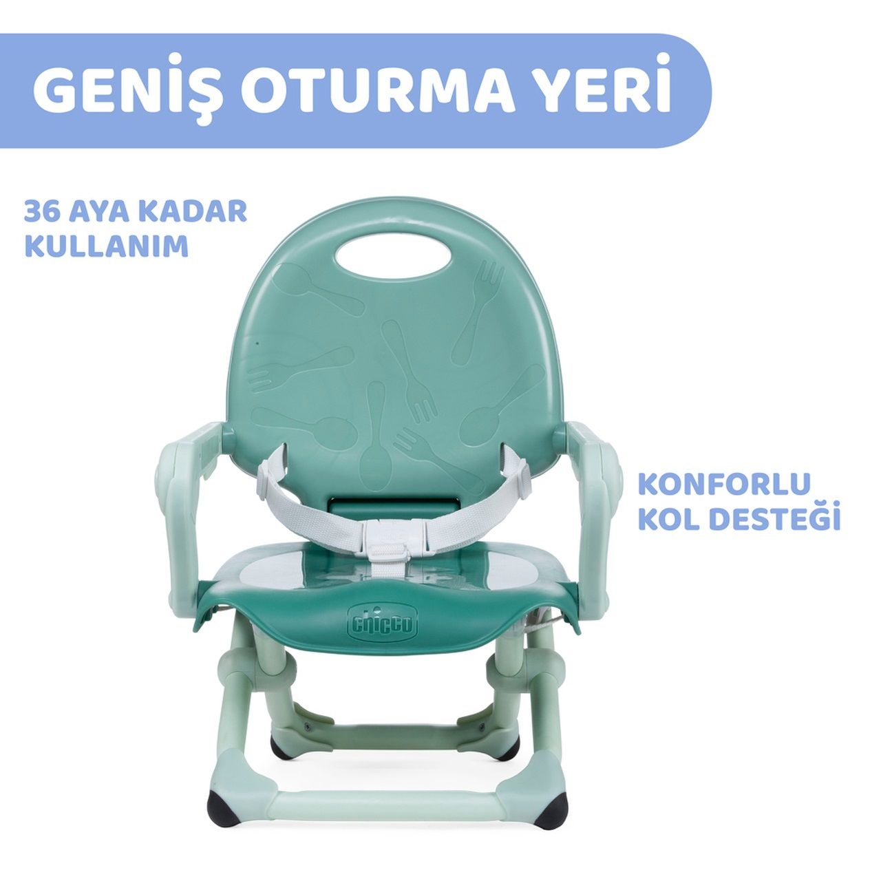 Chicco Pocket Snack Yükseltici Mama Sandalyesi Poppy Red