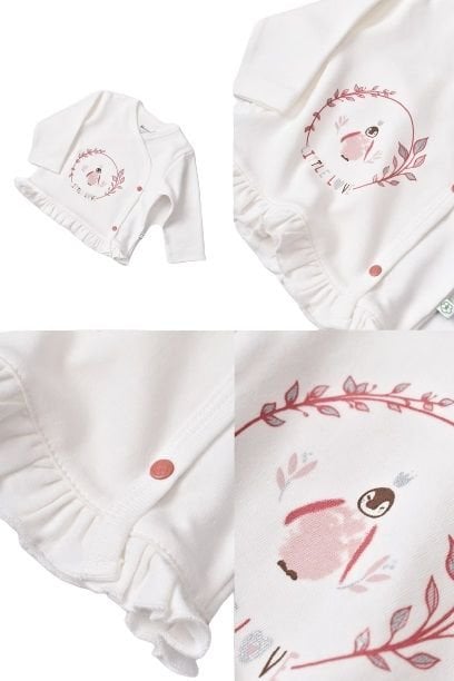 Bibaby Biorganic Little Love 5'Li Hastane Çıkış Seti 62278 Rose Dry