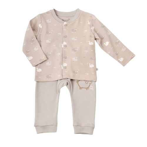 Bibaby Biorganic Curly Sheep Pijama Takım 59706 Bej