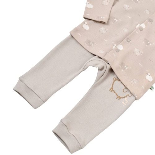 Bibaby Biorganic Curly Sheep Pijama Takım 59706 Bej