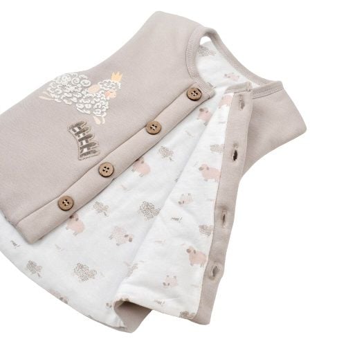 Bibaby Biorganic Curly Sheep Elyaflı Yelek 61434 Bej