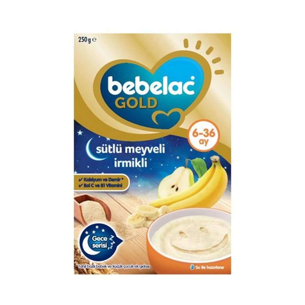 Bebelac Gold Sütlü Meyveli İrmikli Kaşık Maması 250gr