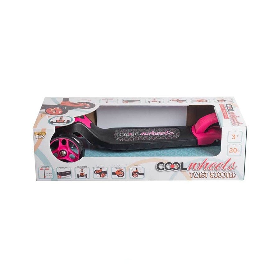 Cool Wheels 3 Tekerlekli Twist Scooter Pembe