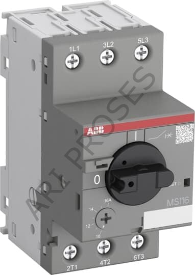 ABB Ms116-2.5 2.5A Motor Koruma Şalteri MKŞ Manual Motor Starter MMS 