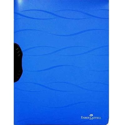 Faber Castell Mavi Sırttan Sıkıştırmalı A4 Dosya
