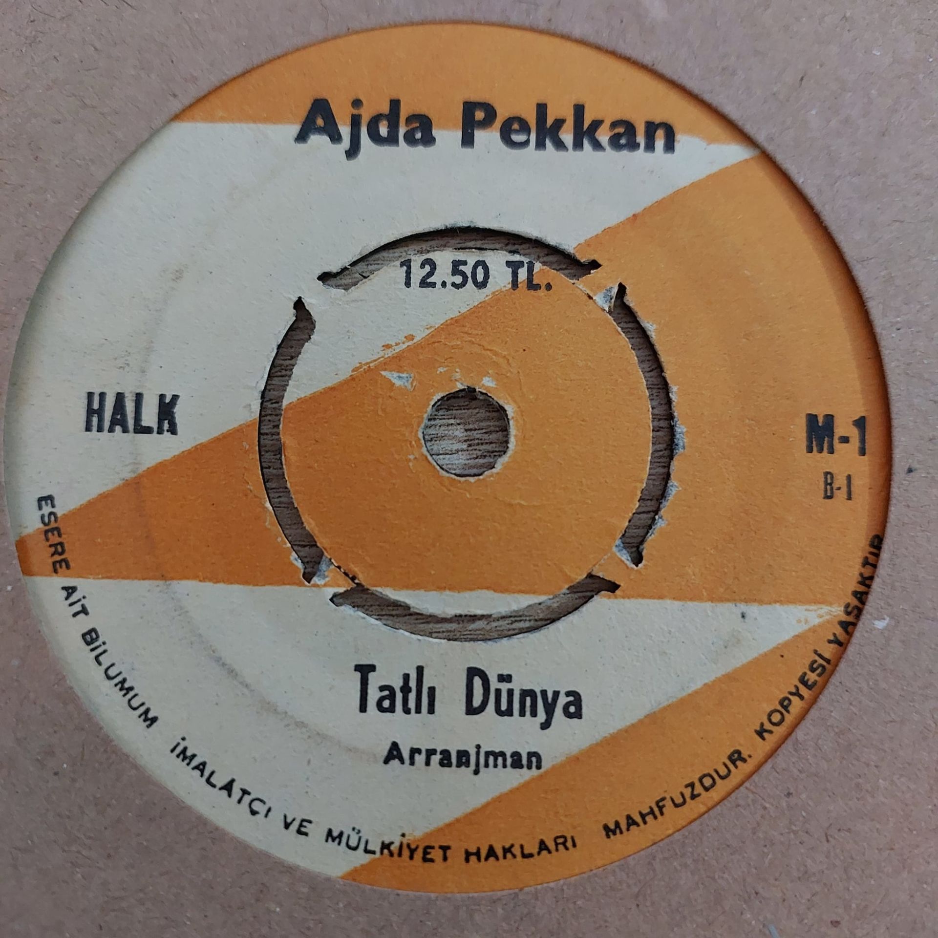 AJDA PEKKAN - TATLI DÜNYA 45LİK PLAK