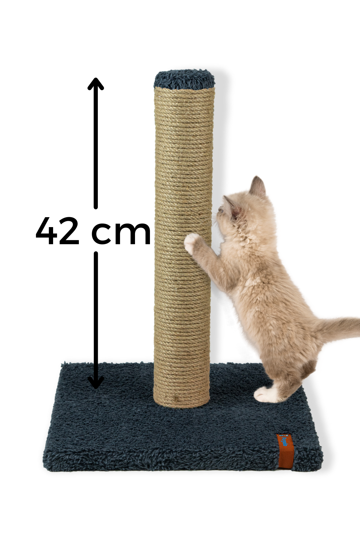Pugalo 42 cm Peluş Kedi Tırmalama Tahtası Antrasit