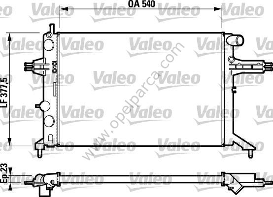 Opel Yedek Parca Opel Astra G Zafira A 1 6 Motor Su Radyatoru Valeo