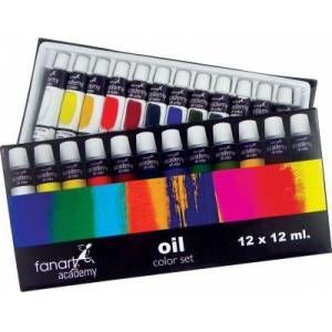 fanart academy oil color set 12x12 ml