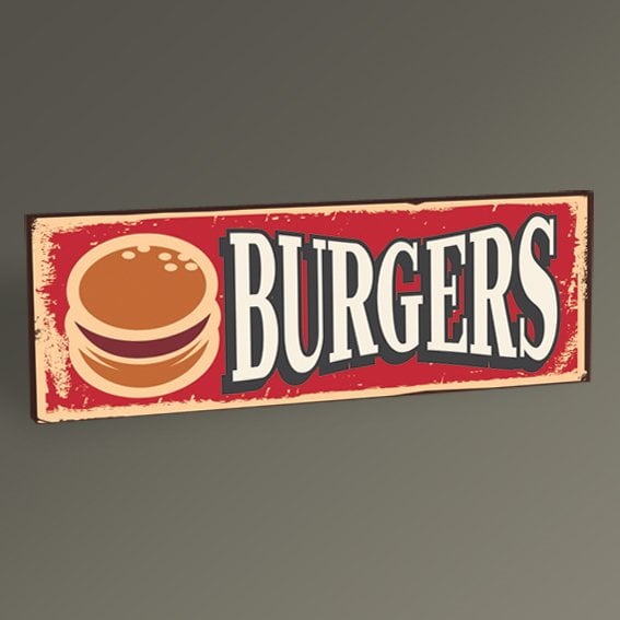 Burgers Vintage Tablo
