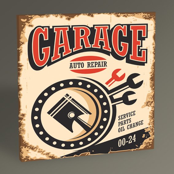 Garage Vintage Tablo
