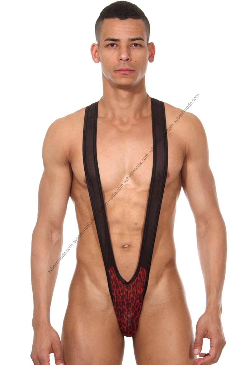 Fantazi Seksi Leopar Erkek Body ABM5257