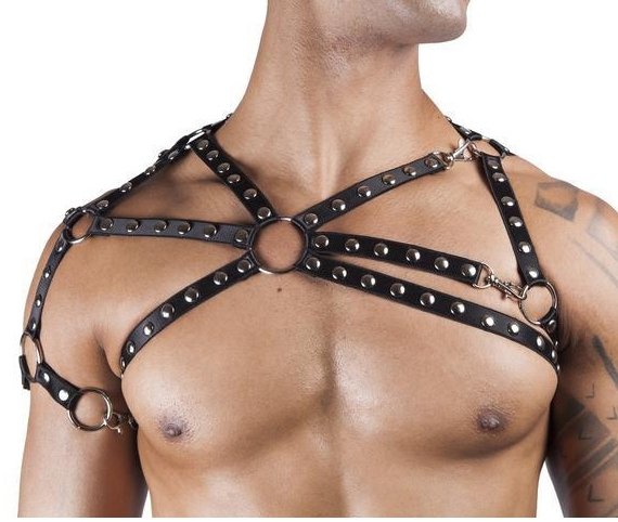 Zımba Detaylı Seksi Erkek Üst Harness ABM7662 Zımba Detaylı Seksi Erkek Üst Harness ABM7662