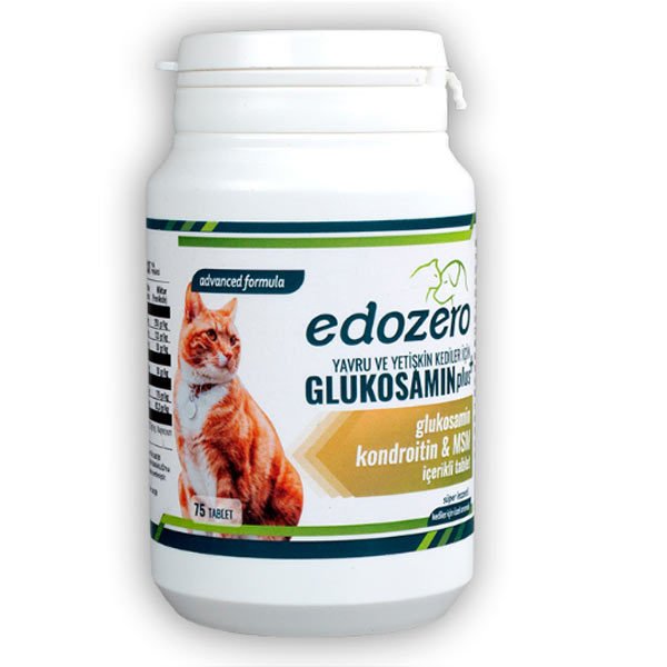 Edo Zero Glukosamin Plus Kedi Vitamini 75 Tablet 45 Gram