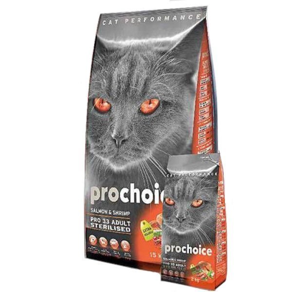 Pro Choice Somonlu Karidesli Kısırlaştırılmış Kedi Maması 2 kg