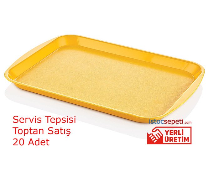 Servis Tepsisi Toptan 20 Adet Cafe Ve Fast Food Tepsileri Sari Renkli Servis Tepsileri 240 00 Tl