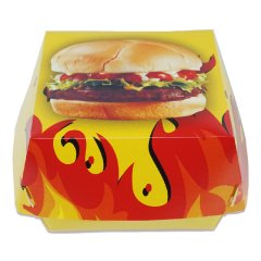 Hamburger Kutusu Kucuk Karton Hamburger Kutusu