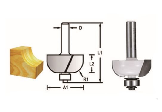 Makita D-48599 Rulmanlı Kordon Freze Bıçağı (Çift Bıçak)