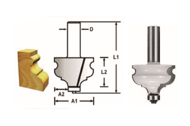 Makita D-48848 Balık Küpeşte Freze Bıçağı (Çift Bıçak)