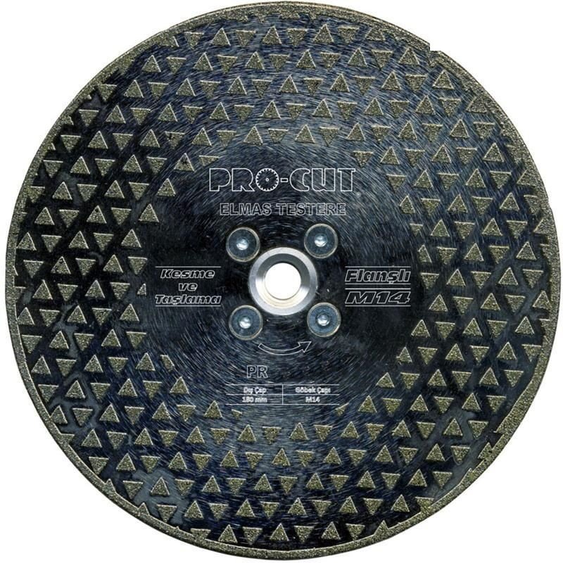 Procut 50959 180mm DTF Serisi M14 Flanşlı Elmas Testere