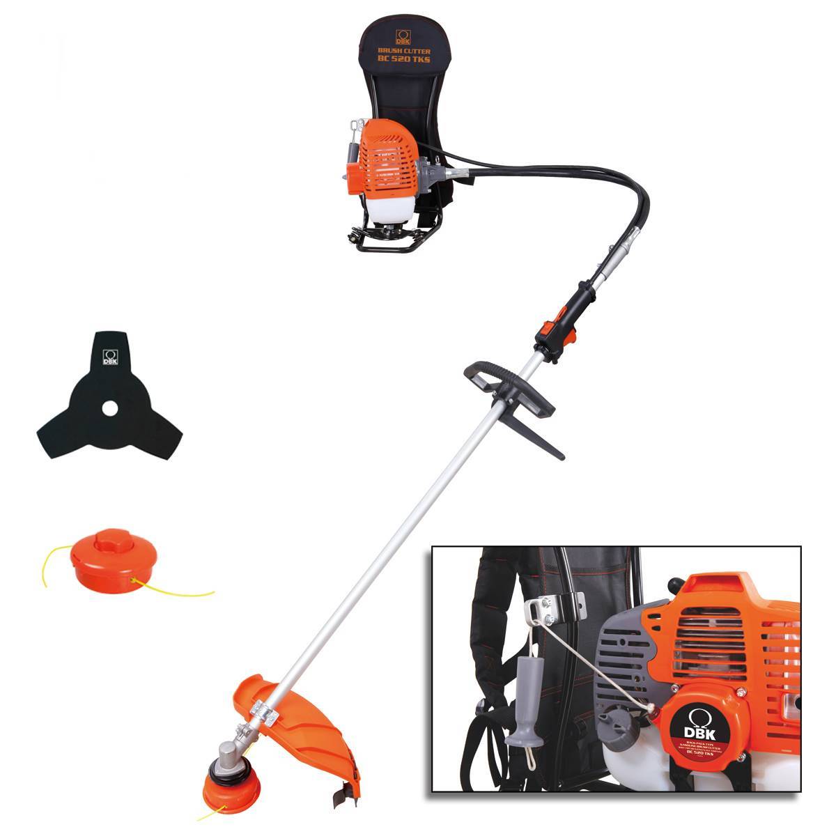 DBK BC 520 TKS Benzinli Sırt Tipi Tırpan