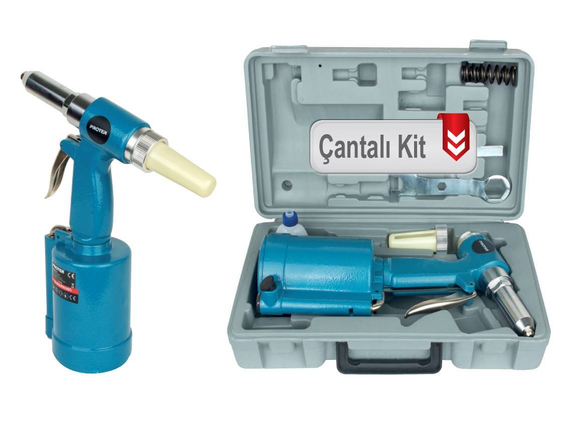 Proter PH 2814K Ãantalı Kit Hidrolik Pop Perçin Tabancası