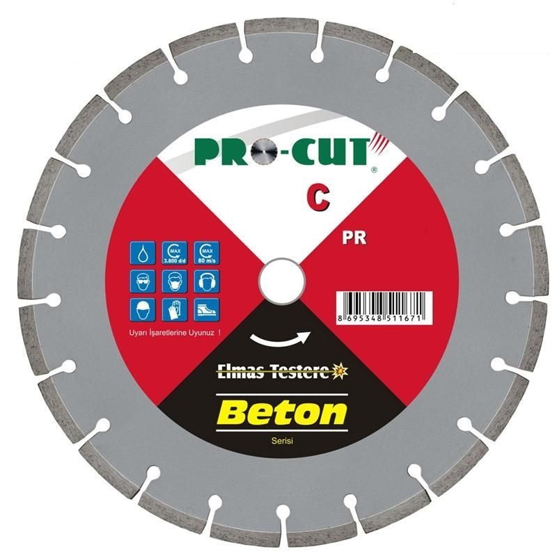 Procut PR51163 300C 300mm Sulu Kesim Beton Elmas Testere