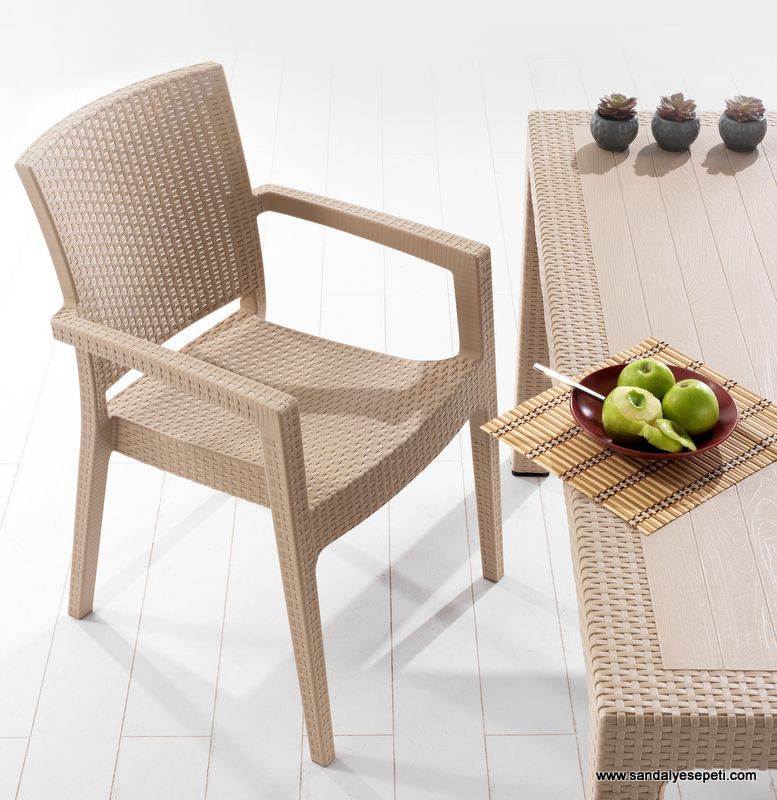 Plastik Rattan Sandalye F002 Sandalye Sepeti Plastik