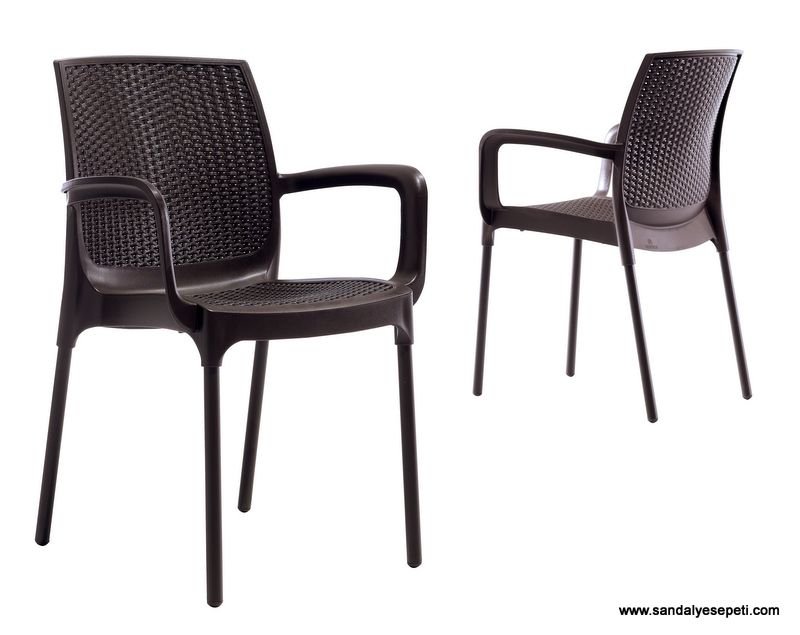 plastik rattan sandalye f007
